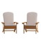 Flash Furniture Teak Adirondack Chairs with Cream Cushions, 2PK 2-JJ-C14501-CSNCR-TEAK-GG - alternate 10